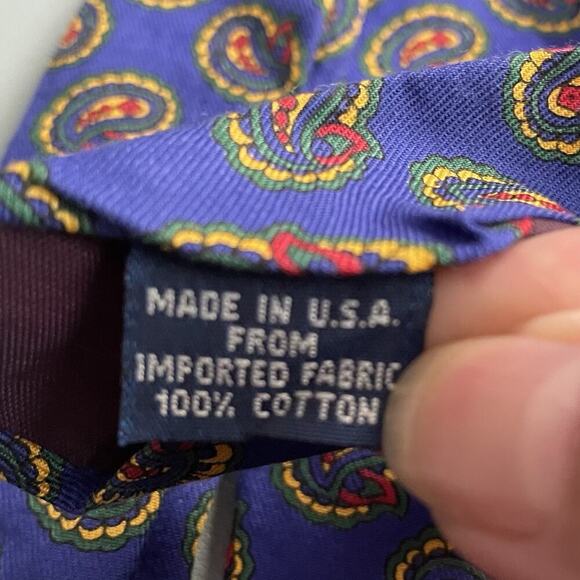 GAP Necktie Set Of 3 Green Blue Red USA Made Cotton Silk Preppy Academic Work - Picture 4 of 6